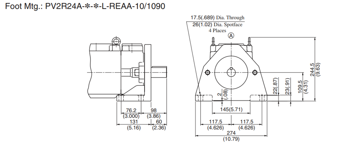 PV2R24A-*-*-L-REAA-10/1090安装尺寸